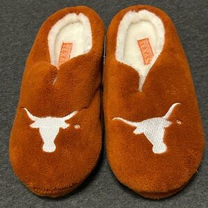 Texas Longhorn Fuzzy Slippers